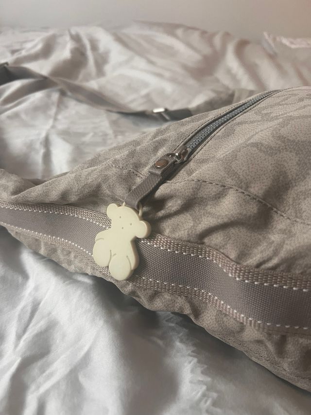 Bolso Tous tela crema ositos