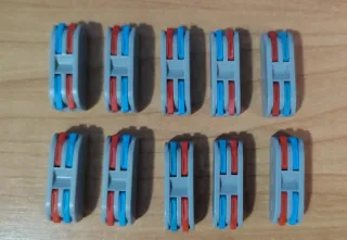 Conectores rápidos 2 polos (10 unidades)