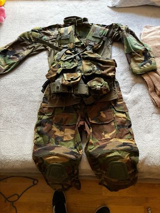 Traje militar camuflaje airsoft