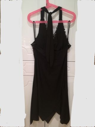 Vestido negro lentejuelas. Nuevo