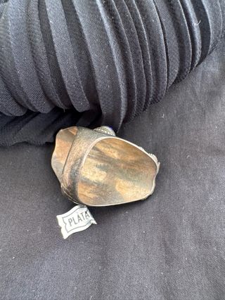 Anillo Plata Lapislázuli Antiguo Tibet