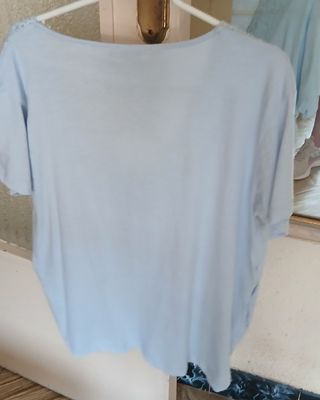 Camiseta INSIDE manga corta algodón azul Talla L