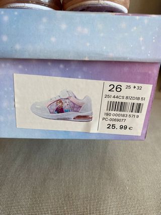 Deportivas Frozen Talla 26 con Luces LED