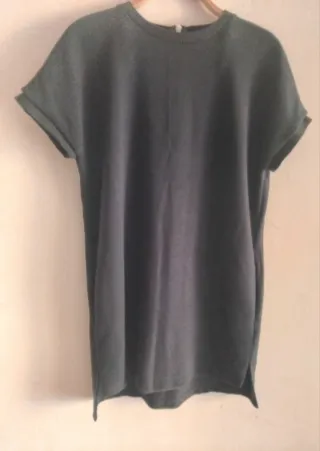 Vestido camisero mini Zara azul marino
