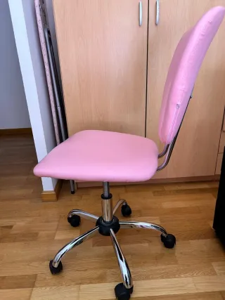 Silla de estudio infantil rosa
