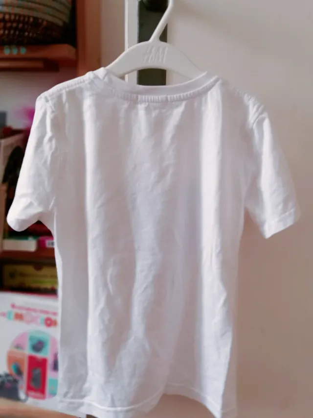 Camiseta Kenzo Tora 8-9 años Blanca Multicolor