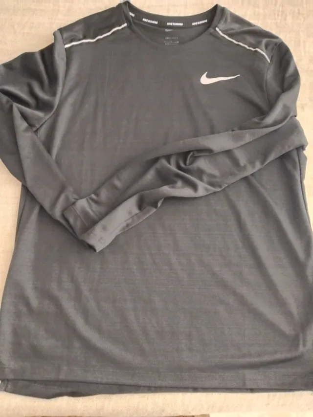 Camiseta Nike Running Manga Larga Hombre Talla L