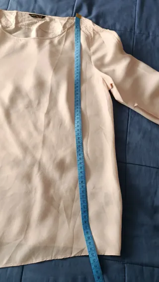 Blusa rosa claro manga larga