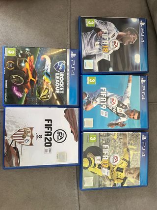 PS4 FIFA 17, 18, 19, 20 y Rocket League