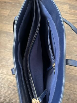 Bolso azul marino Mango
