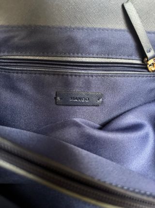 Bolso azul marino Mango