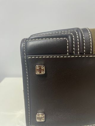 Bolso Loewe Amazona Marrón y Verde Oliva