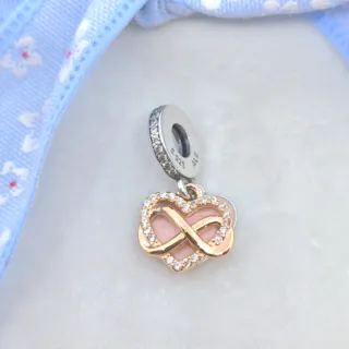 CHARM CORAZON INFINITO ROSE GOLD ORO ROSA