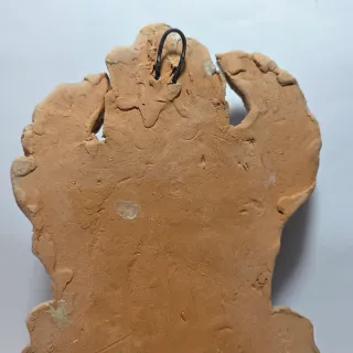 Acquasantiera ceramica Caltagirone F. Scarlatella