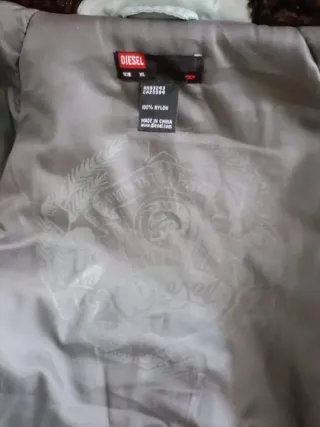 Parka Diesel Verde Militar Mujer