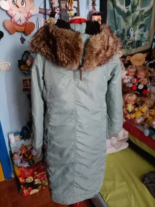 Parka Diesel Verde Militar Mujer