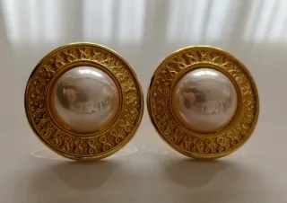 Pendientes Clip Vintage Perla David Grau Oro
