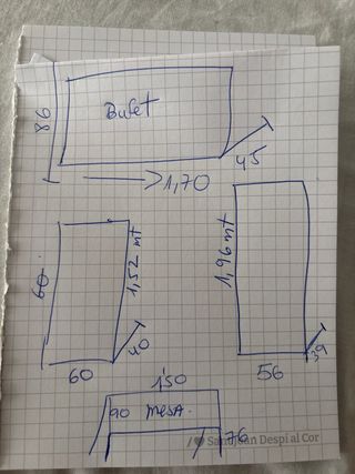 Mobili in legno con mobiletto in pino verniciato ciliegio