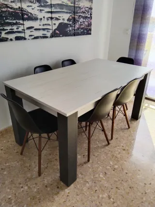 Mesa comedor extensible 1,60 / 2,10