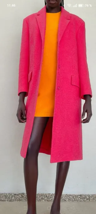 Abrigo Zara Rosa