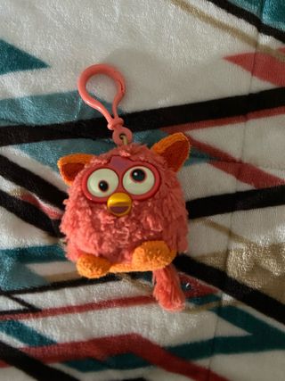 Furby llavero peluche naranja