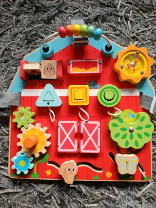 Tablero madera juego bebés niños