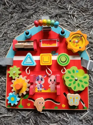 Tablero madera juego bebés niños