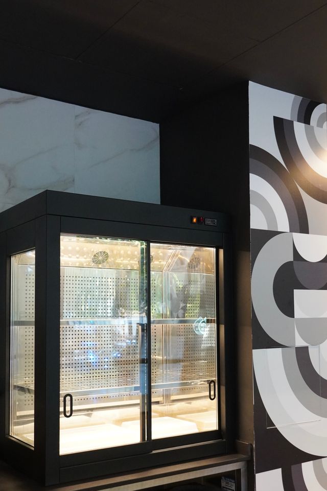 Vitrina mural para postres