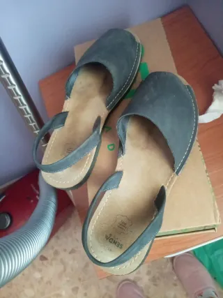 Sandalias Senda Piel Gris Talla 41