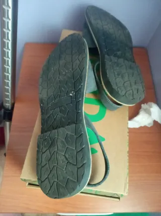 Sandalias Senda Piel Gris Talla 41