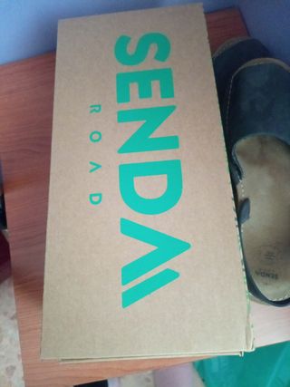Sandalias Senda Piel Gris Talla 41