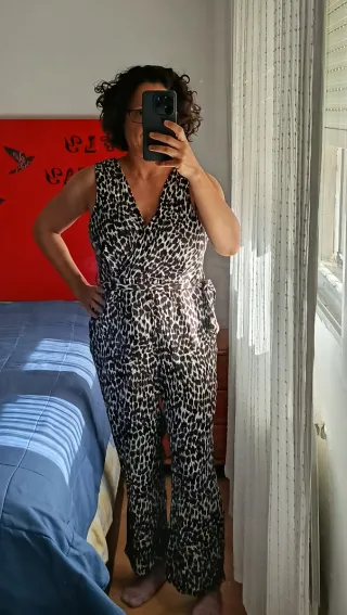Mono largo estampado animal print