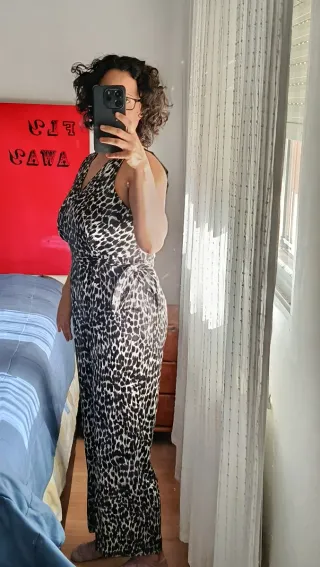 Mono largo estampado animal print