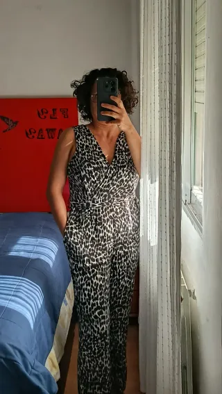 Mono largo estampado animal print