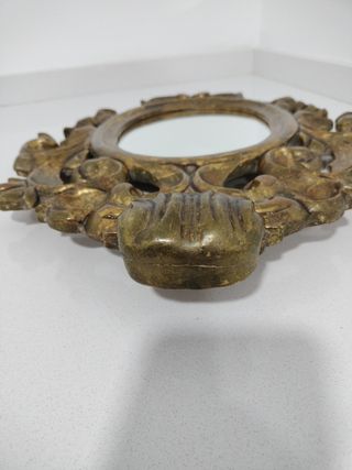 Espejo madera Cornucopia antiguo Dorado