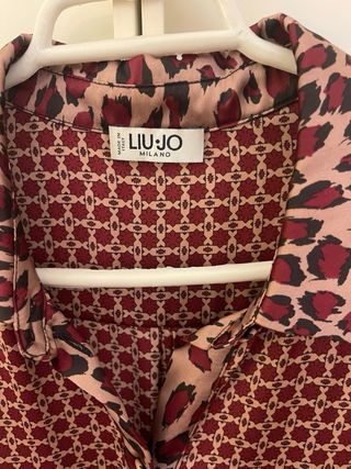 Vestido camisero Liu Jo estampado satinado