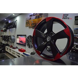 Juego de 4 Llantas 18 Rotor Red Candy AU054