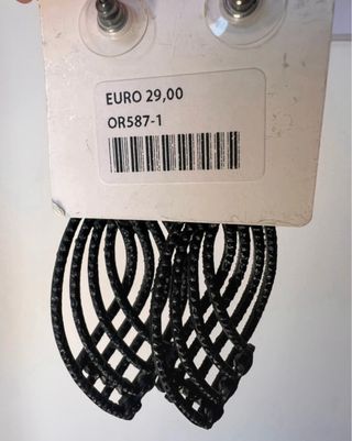 Orecchini Nicole Di Rocco neri con strass