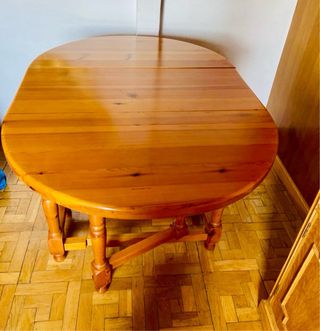 Mesa de madera extensible