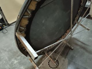 Trampolín redondo con funda