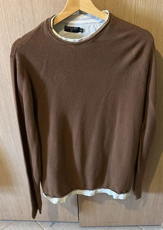 Maglia uomo Cotton Silk marrone XXL