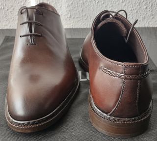 Zapatos 100% cuero talla 43 - 44, tipo Oxford