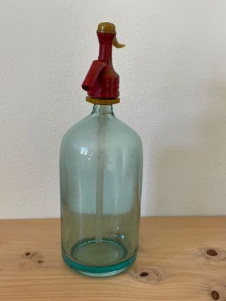 Sifone Soda Vetro Azzurro Anni '60