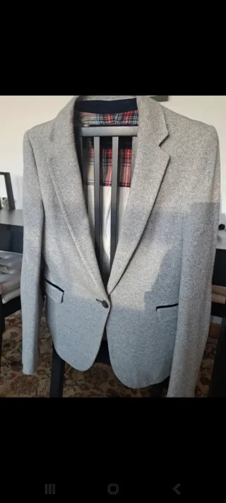 Chaqueta americana gris