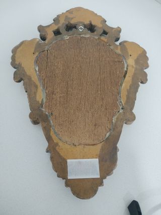 Espejo Cornucopia Madera Dorado Antiguo