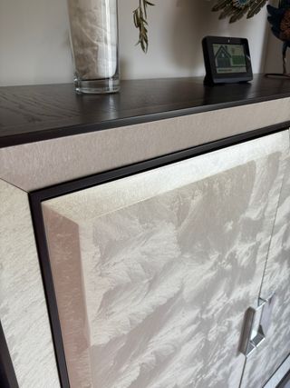 Conjunto mueble TV, aparador, 2 mesas y 6 sillas