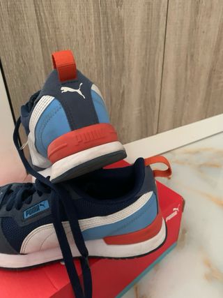 Zapatillas Puma Azul y Rojo