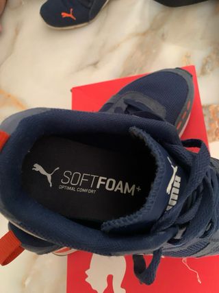 Zapatillas Puma Azul y Rojo