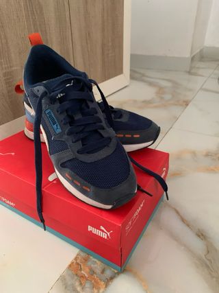 Zapatillas Puma Azul y Rojo
