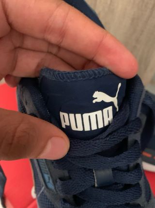 Zapatillas Puma Azul y Rojo